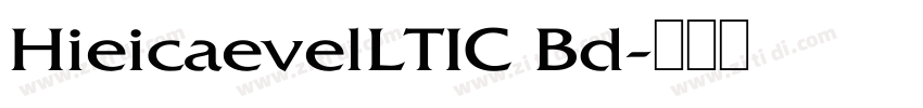 HieicaevelLTIC Bd字体转换